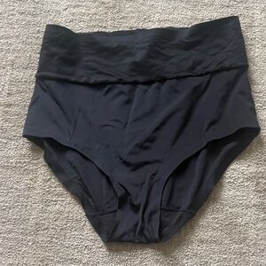 High-Waist Black Shapewear Briefs